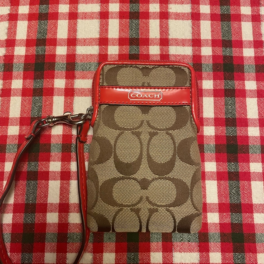 Small Coach wallet/phone case